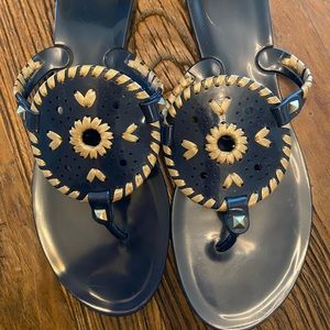 Jack Rogers Georgica Jelly Midnight/Gold